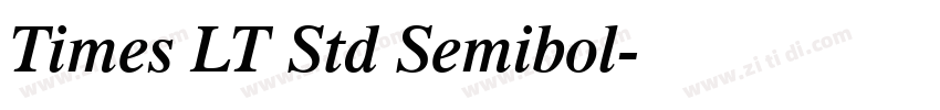 Times LT Std Semibol字体转换